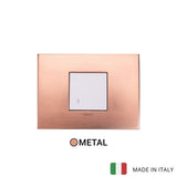 Vimar Arke Metal 1 Gang Switch - Brushed Copper - 16A