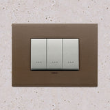 Vimar Eikon Metal 3 Gang Switch - Dark Bronze - 16A - PHOTO 6