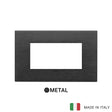 Vimar Eikon Plate 4M Metal Brushed Black