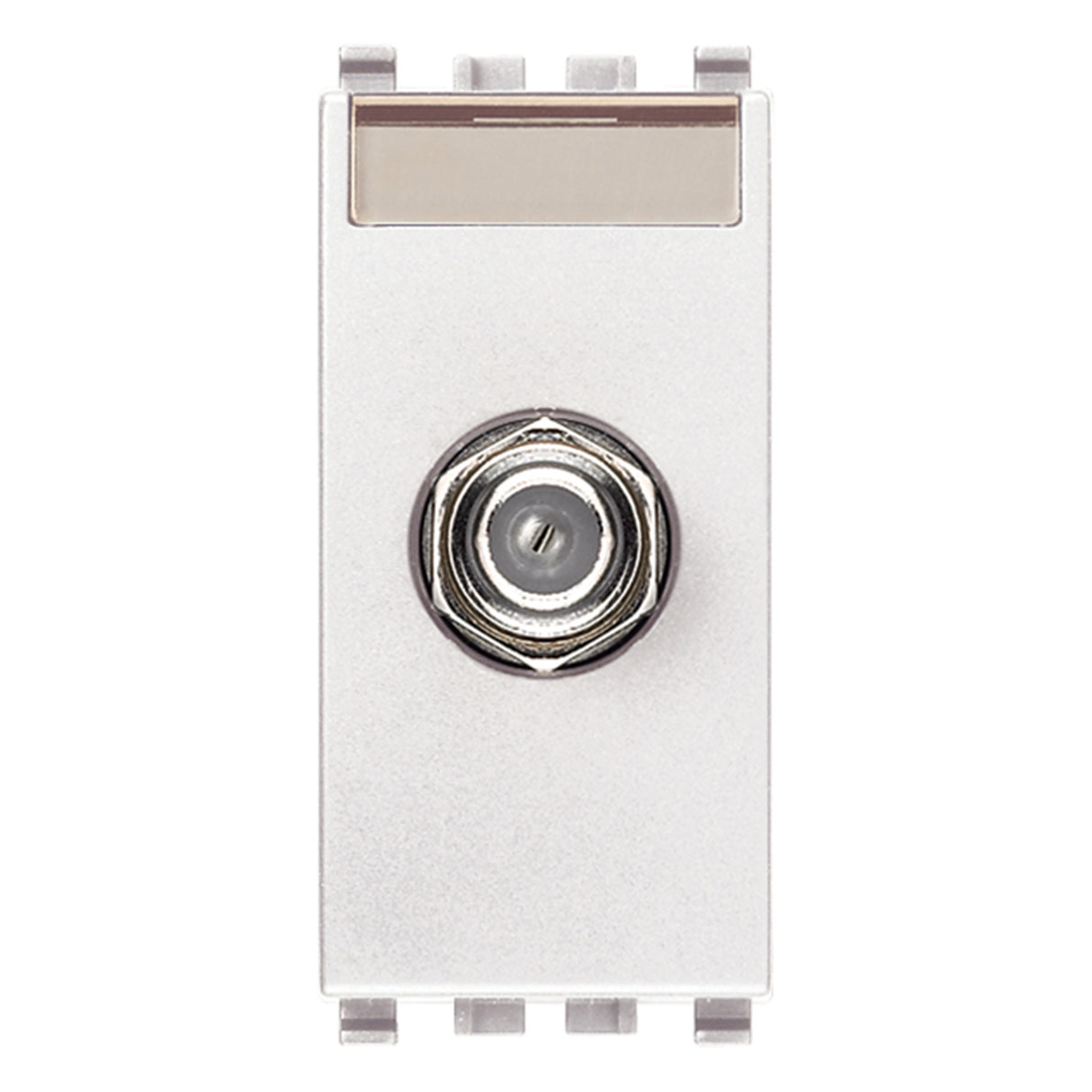 Eikon F Type Female Socket Connector White