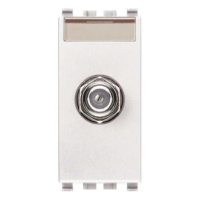 Eikon F Type Female Socket Connector White