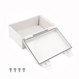 Boxco Q-Series 200×300×130mm Plastic Enclosure, IP67, IK08, PC, Grey Cover, Plastic Hinge and Latch Type - PHOTO 2