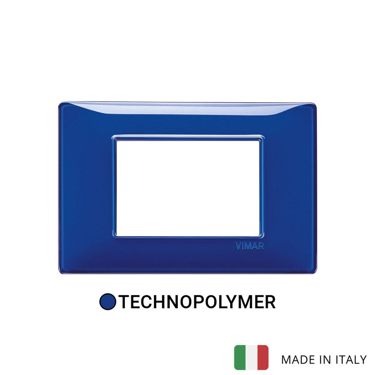 Vimar Plana Plate 3M Technopolymer Reflex Sapphire