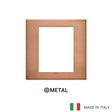 Vimar Eikon Exe Plate 8M Metal Brushed Copper