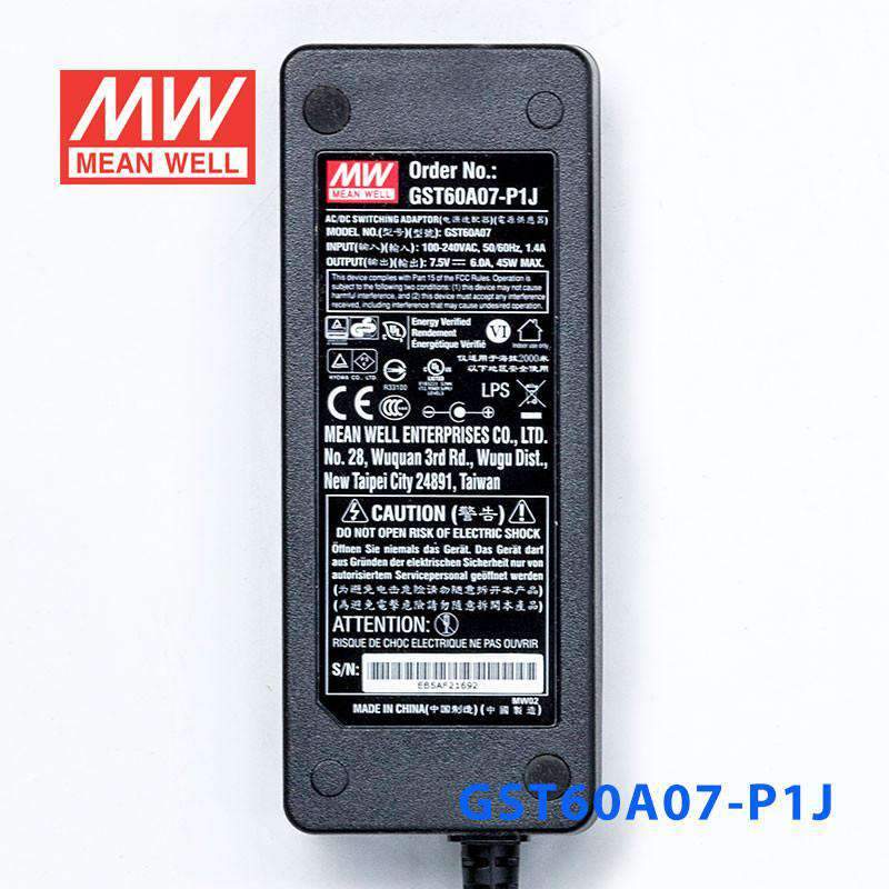 Mean Well GST60A07-P1J Power Supply 45W 7.5V 6A - PHOTO 2