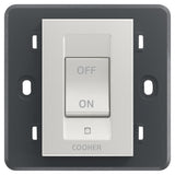 Eikon 2P 45A 1-Way Cooker Switch 3M Silver
