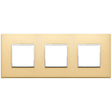 Vimar Eikon Evo Plate 6M (2+2+2) 71MM Aluminium Satin Gold