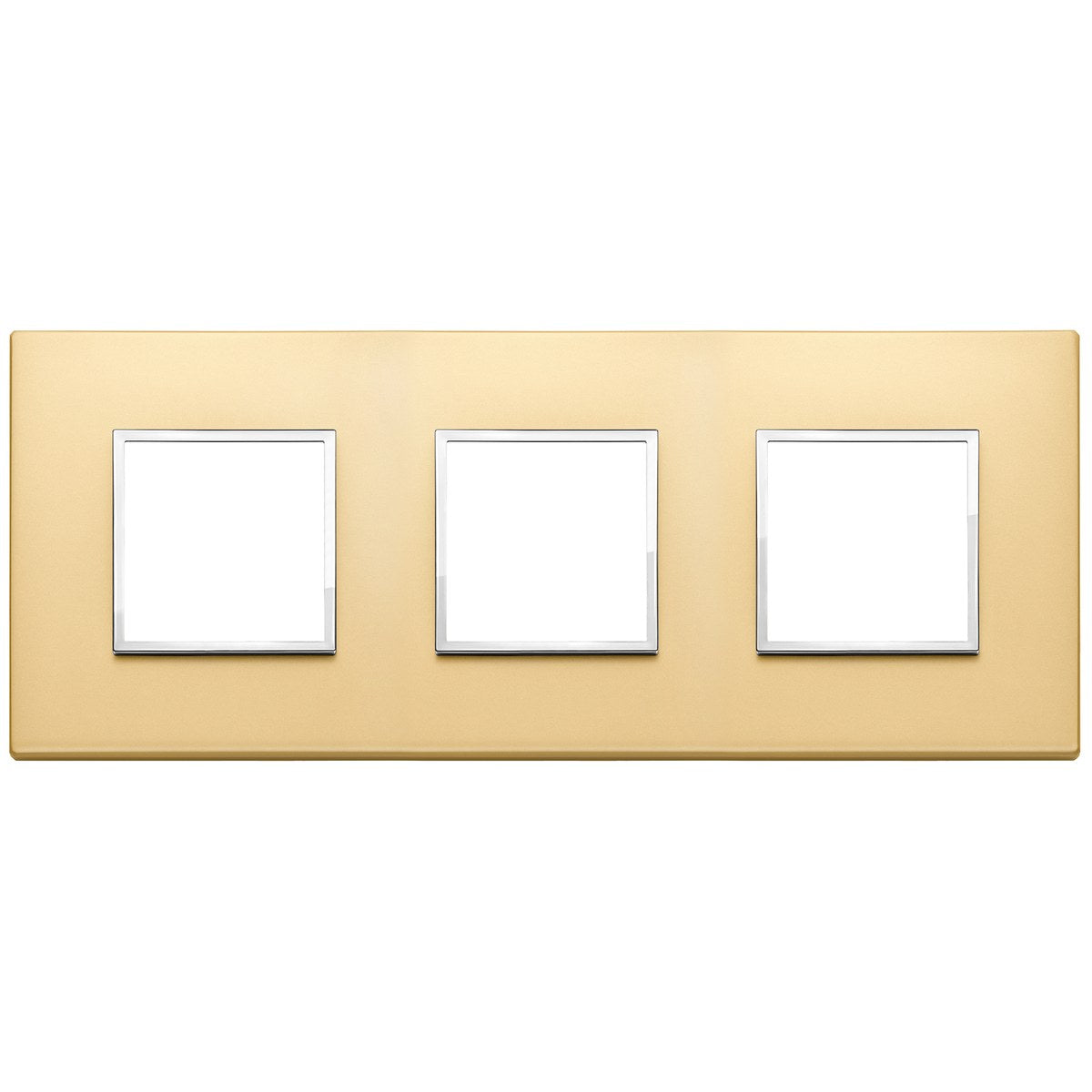 Vimar Eikon Evo Plate 6M (2+2+2) 71MM Aluminium Satin Gold