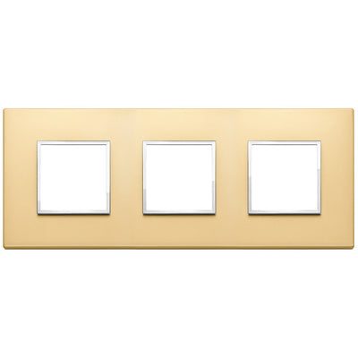 Vimar Eikon Evo Plate 6M (2+2+2) 71MM Aluminium Satin Gold