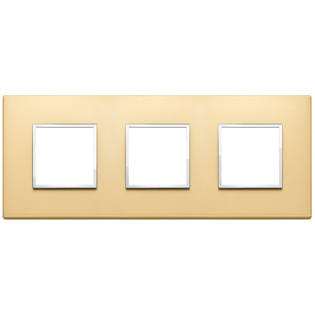 Vimar Eikon Evo Plate 6M (2+2+2) 71MM Aluminium Satin Gold