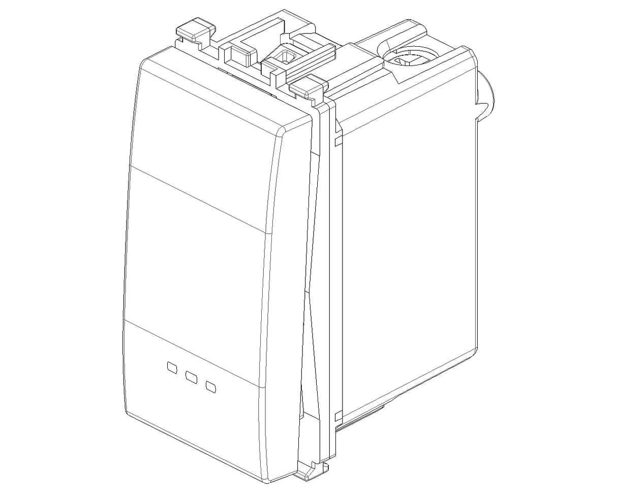 Vimar Eikon 1P 16AX 1-Way Switch Grey - PHOTO 3