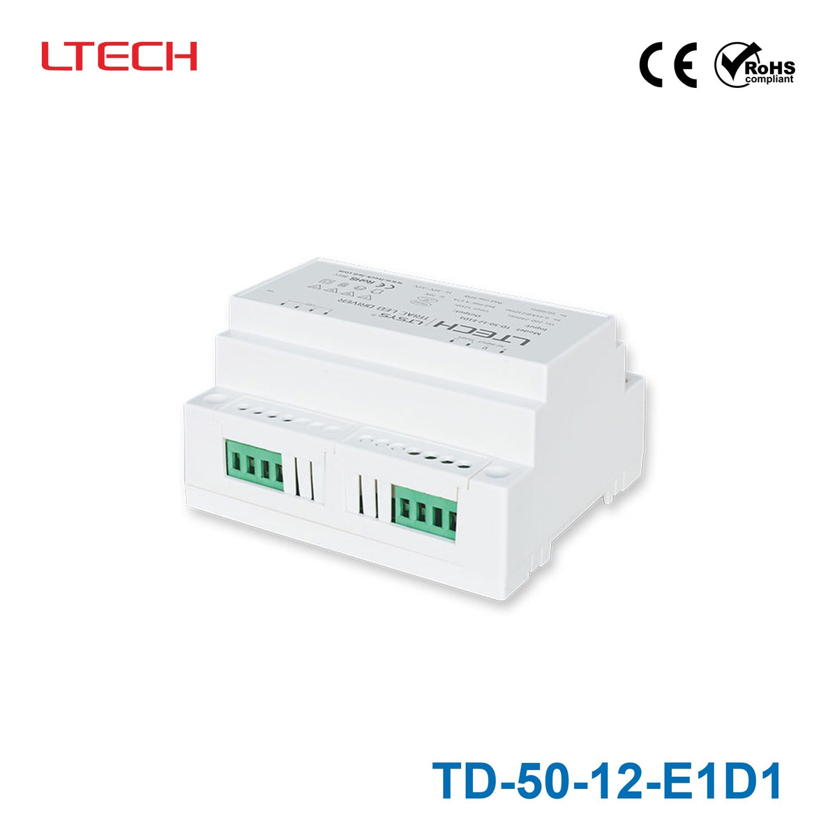 LTECH TD-50-12-E1D1 50W 12VDC CV Triac Driver 4.2A