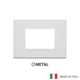Vimar Eikon Plate 3M Metal Matt White