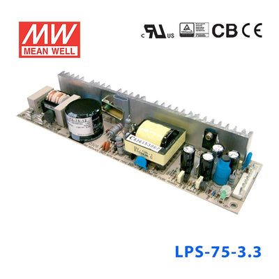Mean Well LPS-75-3.3 Power Supply 49W 3.3V 15A