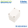 Boxco S-Series 80×110×85mm Plastic Enclosure, IP67, IK08, ABS, Grey Cover, Screw Type
