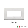 Vimar Eikon Evo Plate 5M Aluminium Silver