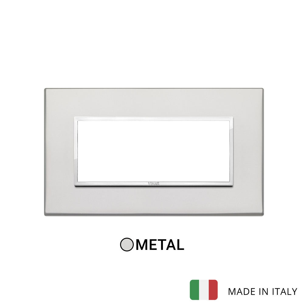 Vimar Eikon Evo Plate 5M Aluminium Silver