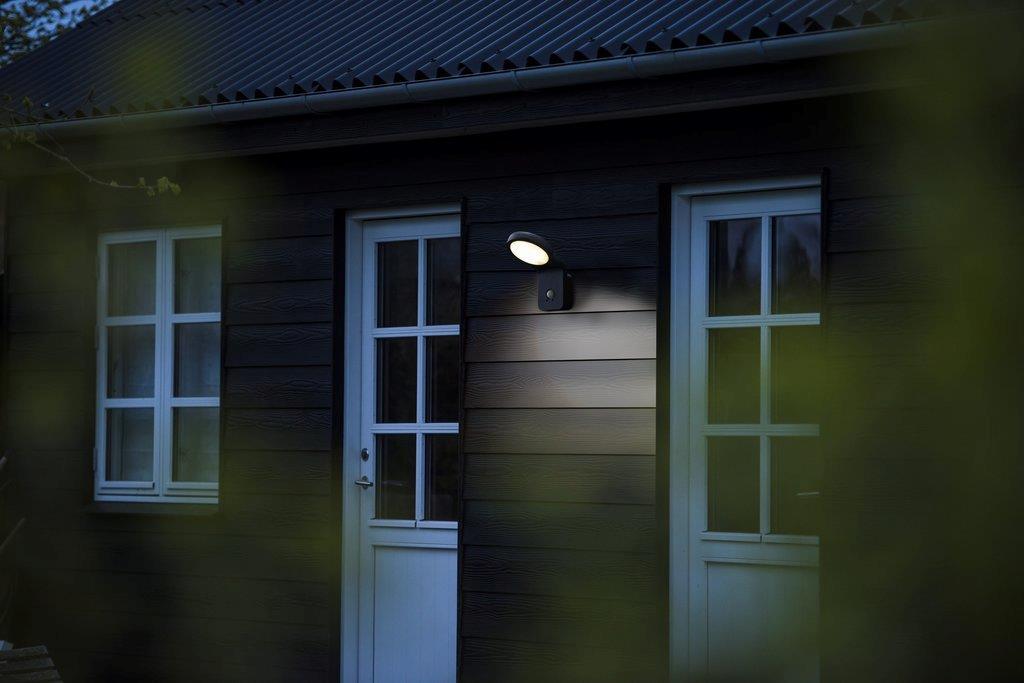 Nordlux Wall Marina Flatline Pir Sensor Black - PHOTO 1