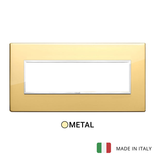 Vimar Eikon Evo Plate 7M Aluminium Polished Gold