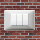 Vimar Plana Metal 3 Gang Switch - Brushed Aluminum - 16A - PHOTO 6