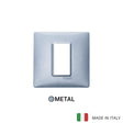 Vimar Plana Plate 1M Metal Metallized Blue