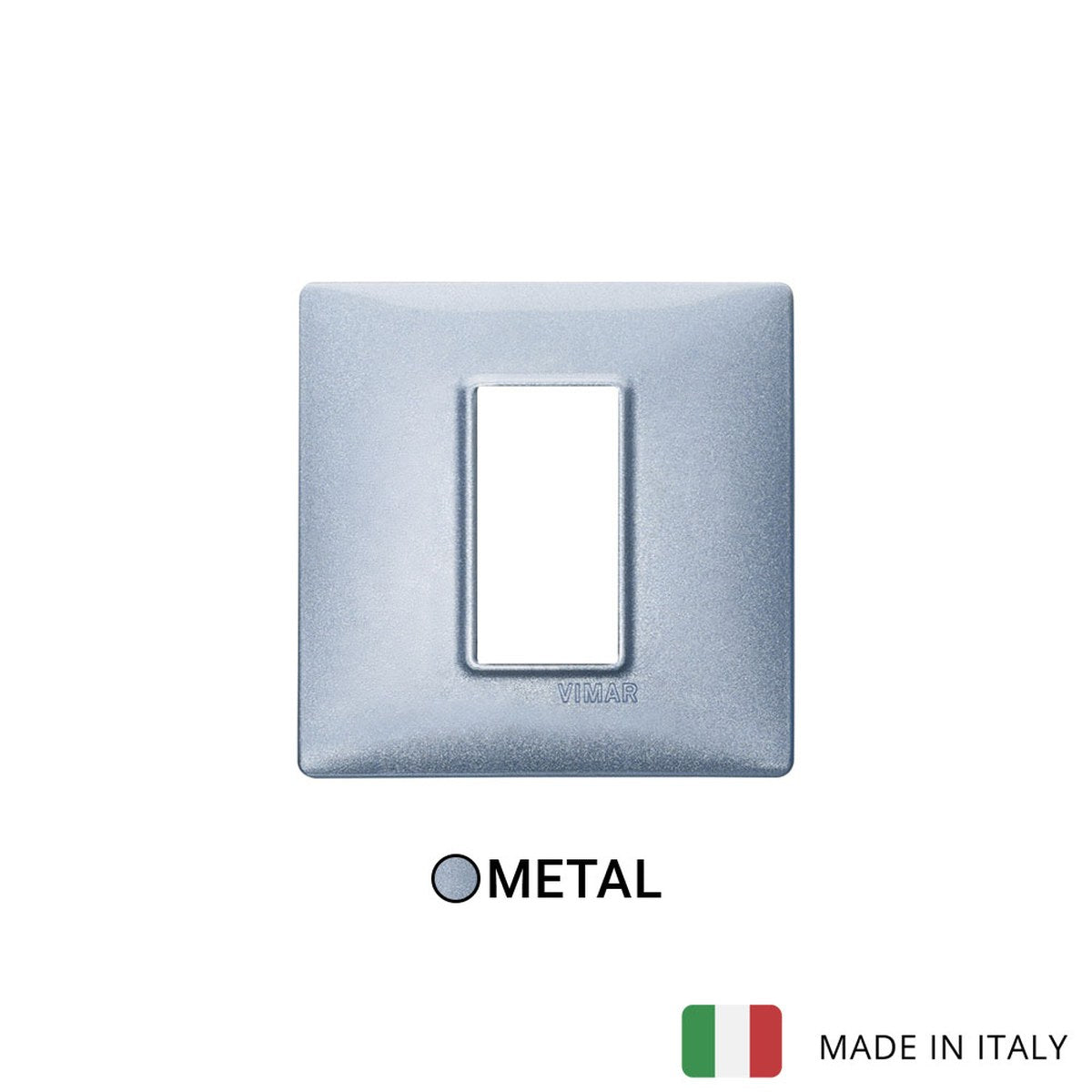 Vimar Plana Plate 1M Metal Metallized Blue