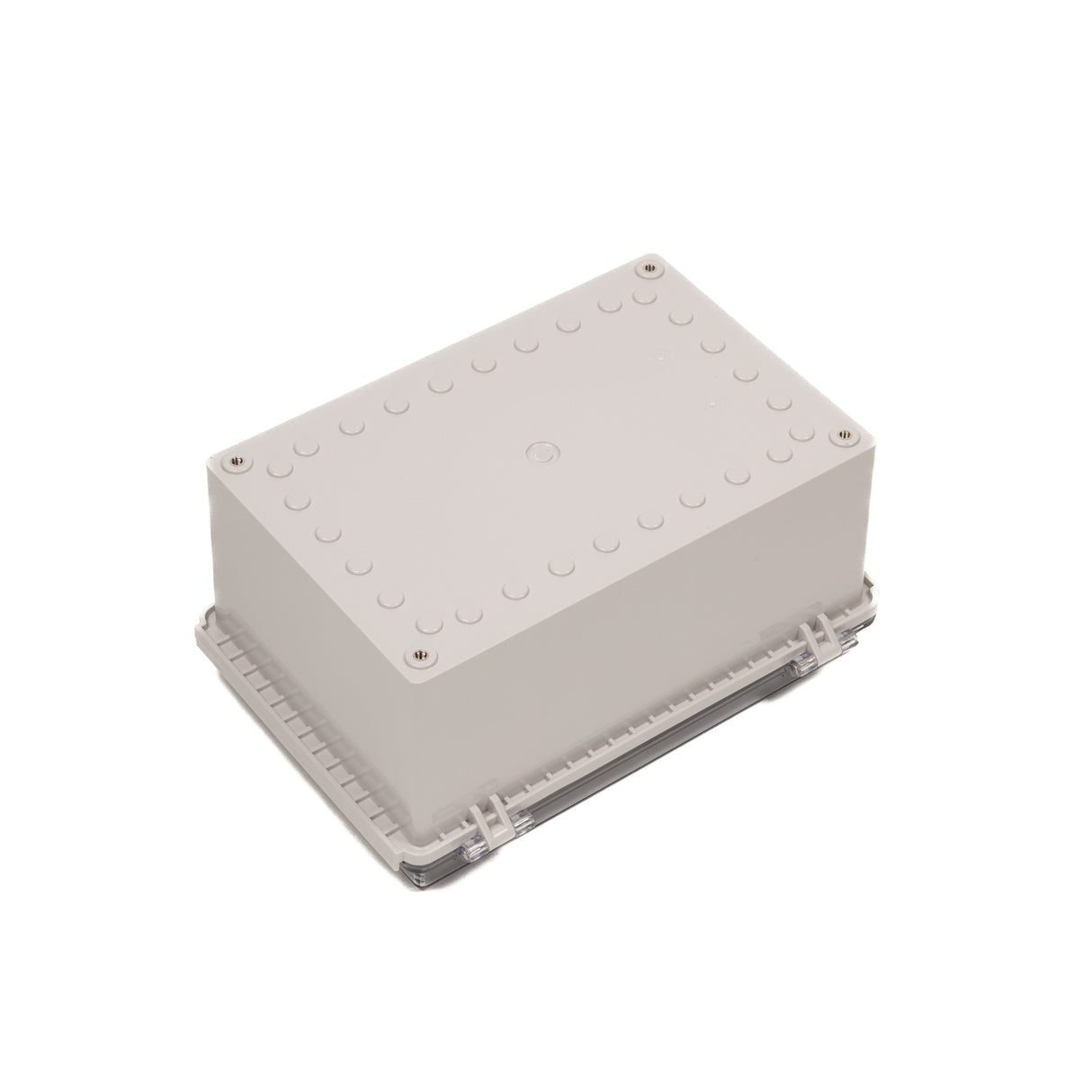 Boxco P-Series 190x280x140mm Plastic Enclosure, IP67, IK08, PC, Transparent Cover, Molded Hinge and Latch Type - PHOTO 3