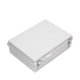 Boxco P-Series 300x400x120mm Plastic Enclosure, IP67, IK08, ABS, Grey Cover, Molded Hinge and Latch Type - PHOTO 1