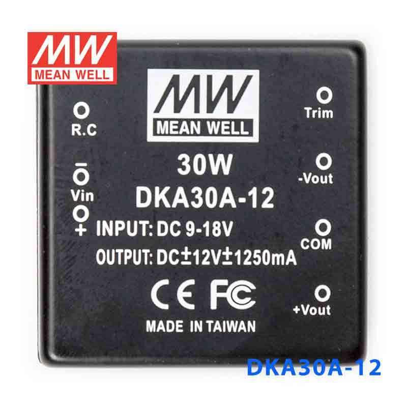 Mean Well DKA30A-12 DC-DC Converter - 30W - 9~18V in ±12V out 1.25A - PHOTO 2