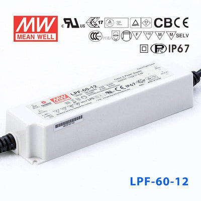 Mean Well LPF-60-12 Power Supply 60W 12V 5A