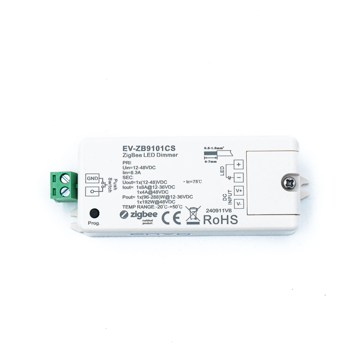 ENVO ZigBee Single Colour Mini Controller 12-36V 8A 1 Channel - PHOTO 1