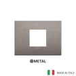 Vimar Arke Classic plate 2centrM Metal Matt Titanium
