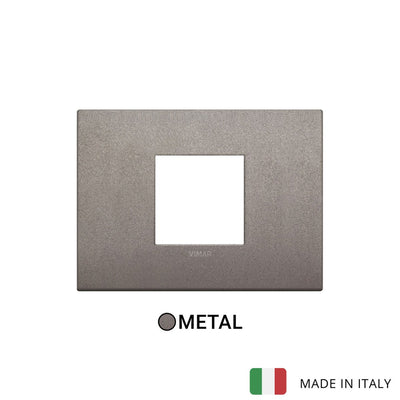 Vimar Arke Classic plate 2centrM Metal Matt Titanium