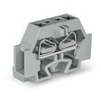 Wago 262-301 2-conductor Terminal Block Fixing Flange 1-pole CAGE CLAMP® Gray