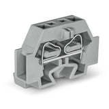 Wago 262-301 2-conductor Terminal Block Fixing Flange 1-pole CAGE CLAMP® Gray