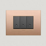 Vimar Arke Metal 3 Gang switch - Brushed Copper - 16A - PHOTO 4
