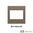 Vimar Eikon Exe Plate 3M Marbl Stoneware Coffee Brown