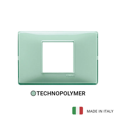 Vimar Plana Plate 2centrM Reflex Green Mint