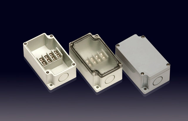 Boxco Terminal Box 4-pole 55x91x43mm, IP67, IK08, ABS, Grey Cover