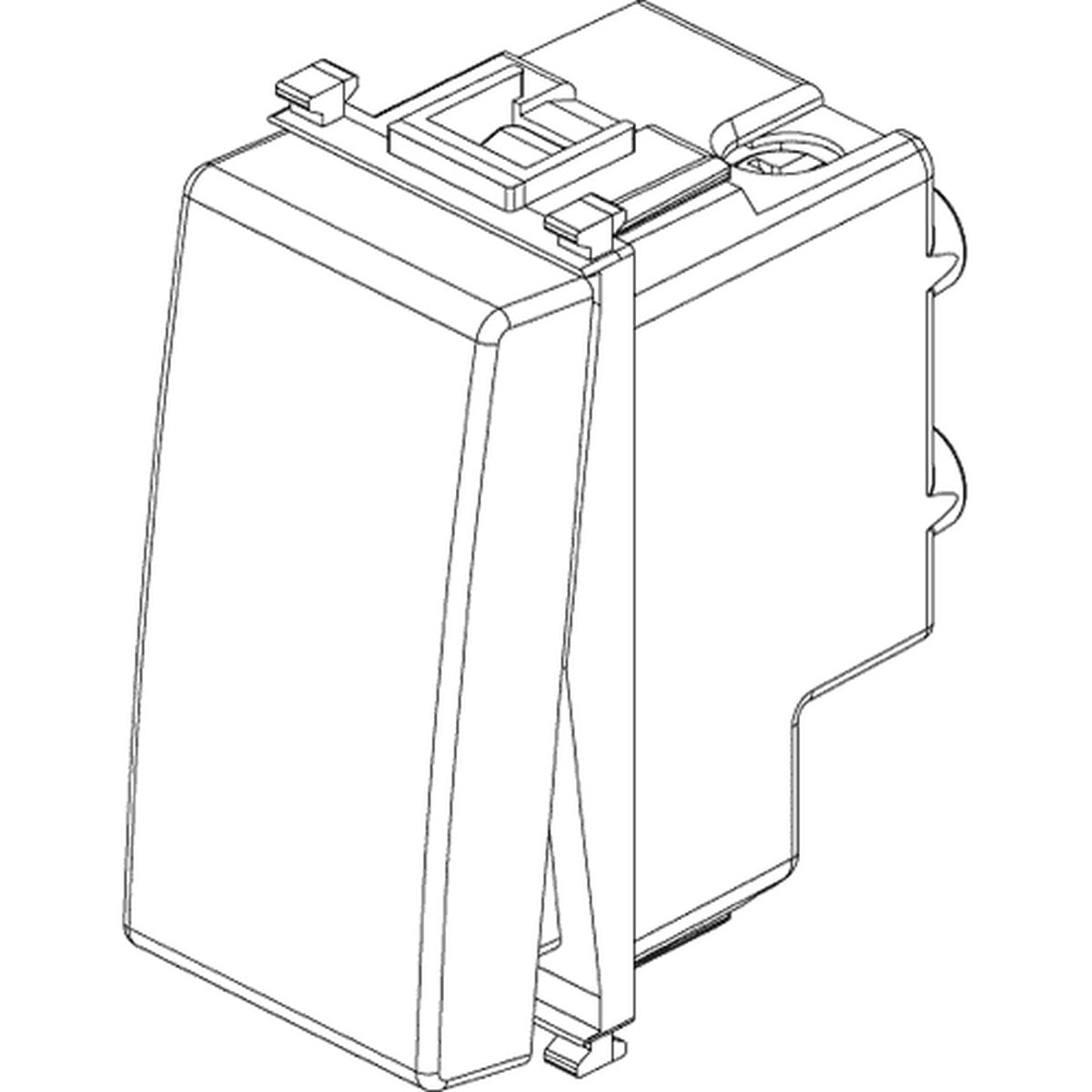 Vimar Plana Antibacterial 1P 16AX 2-Way Switch White - PHOTO 3