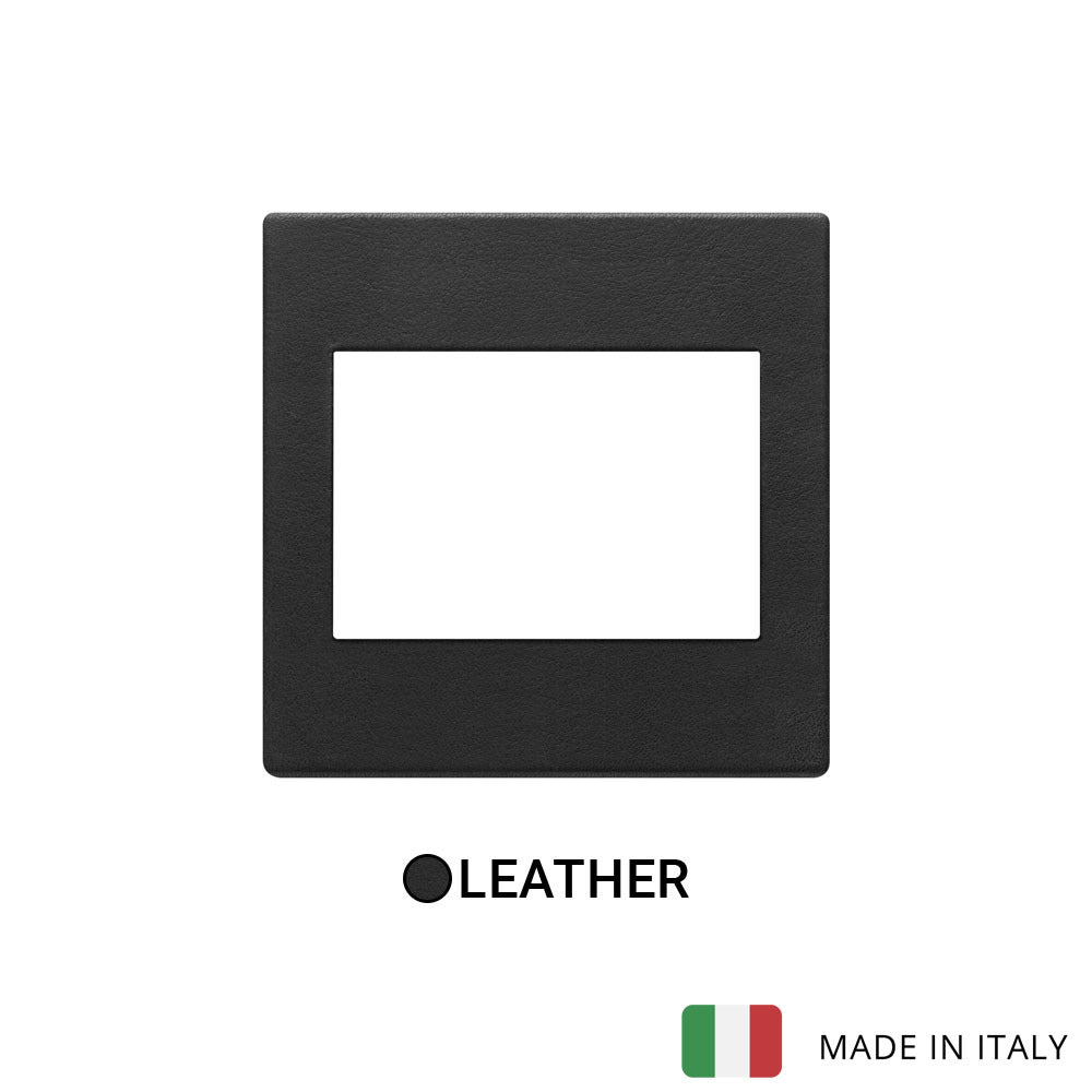 Vimar Eikon Exe Plate 3M Leather Black Forest