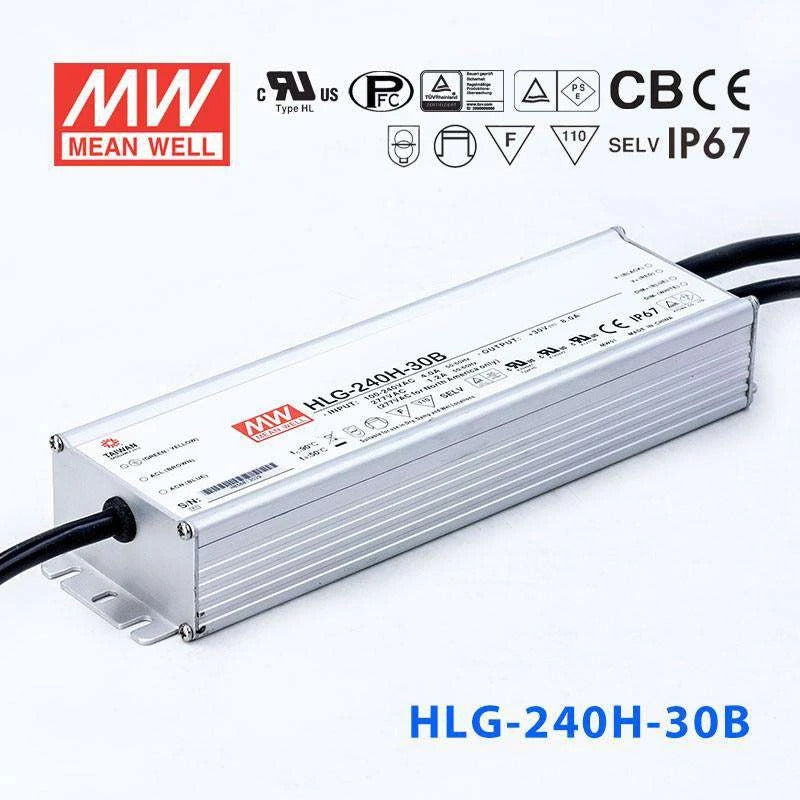 Mean Well HLG-240H-30B Power Supply 240W 30V- Dimmable 8A