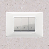 Vimar Plana Plastic 3 Gang Switch - Reflex Snow - 16A - PHOTO 9