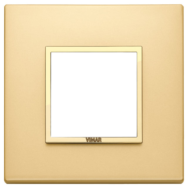 Vimar Eikon Evo Plate 2M Aluminium Satin Gold