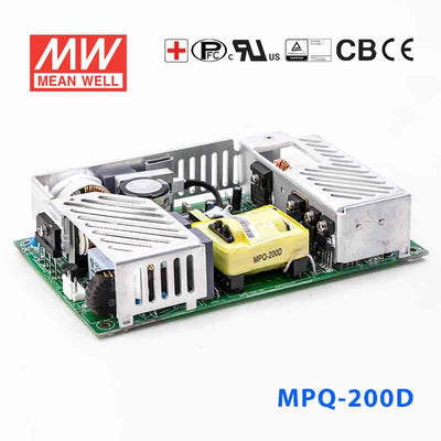 Mean Well MPQ-200D Power Supply 200W 5V 24V 12V -12V 12A