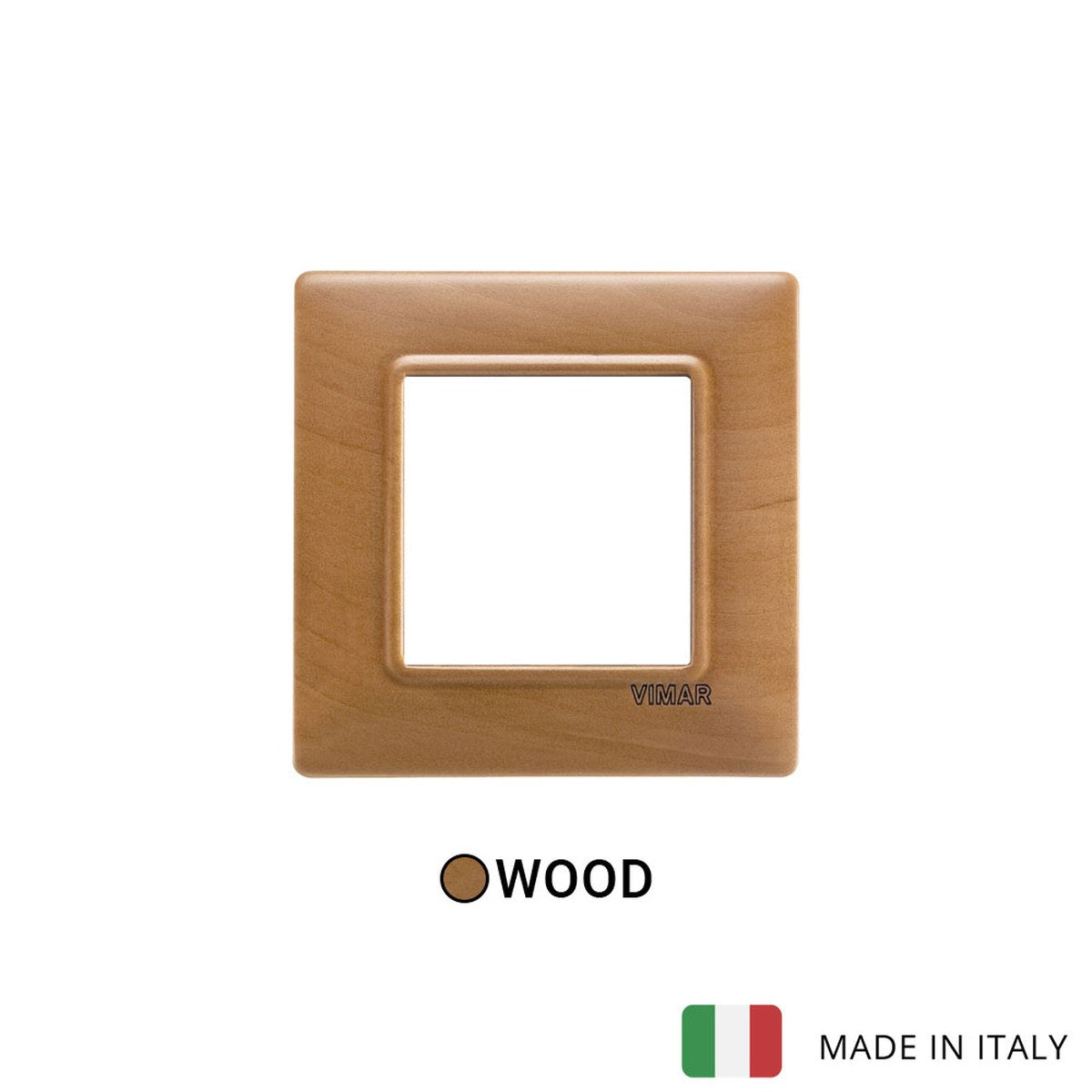Vimar Plana Plate 2M Wood Pear Tree - Square