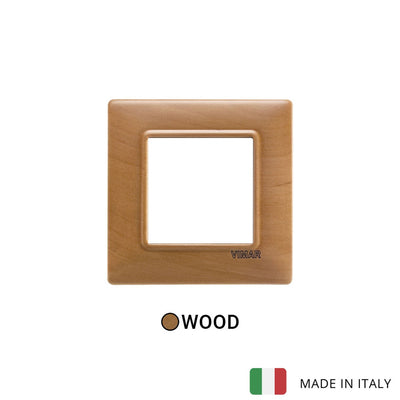 Vimar Plana Plate 2M Wood Pear Tree - Square