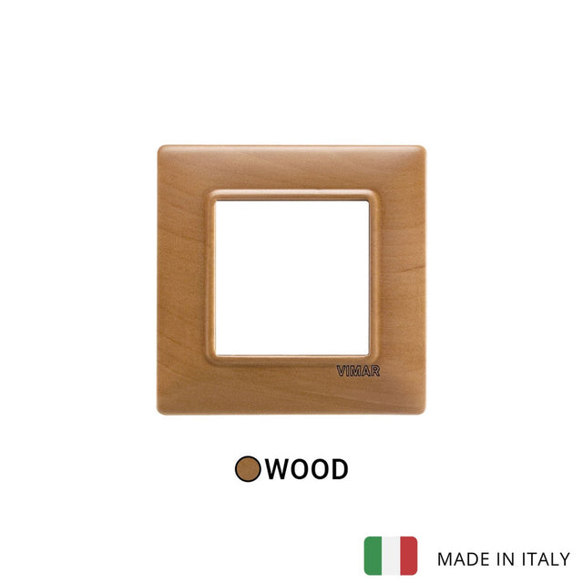 Vimar Plana Plate 2M Wood Pear Tree - Square