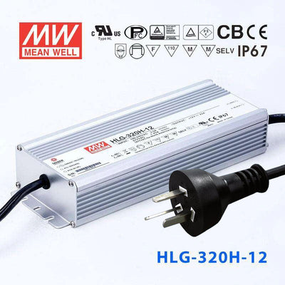 Mean Well S-HLG-320H-12 Power Supply 264W 12V with AU/NZ plug 22A