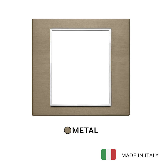 Vimar Eikon Evo Plate 8(4+4)M Aluminium Dark Bronze
